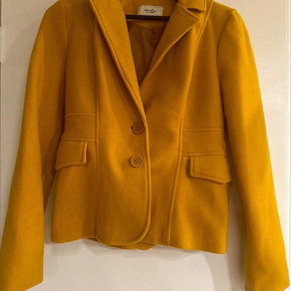 Yellow coat blazer - Picture 2 of 5